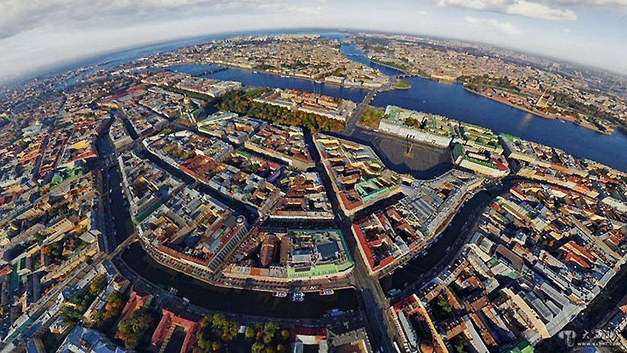 360度航拍 全球城市3D效果全景图
