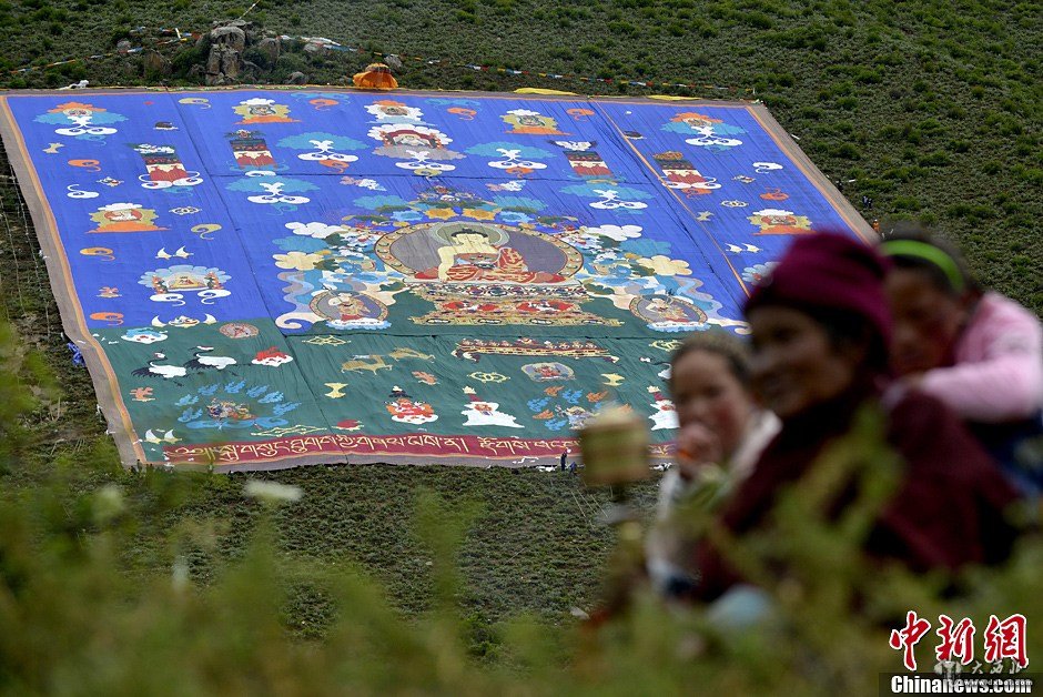 西藏一万平米巨幅唐卡首次展出