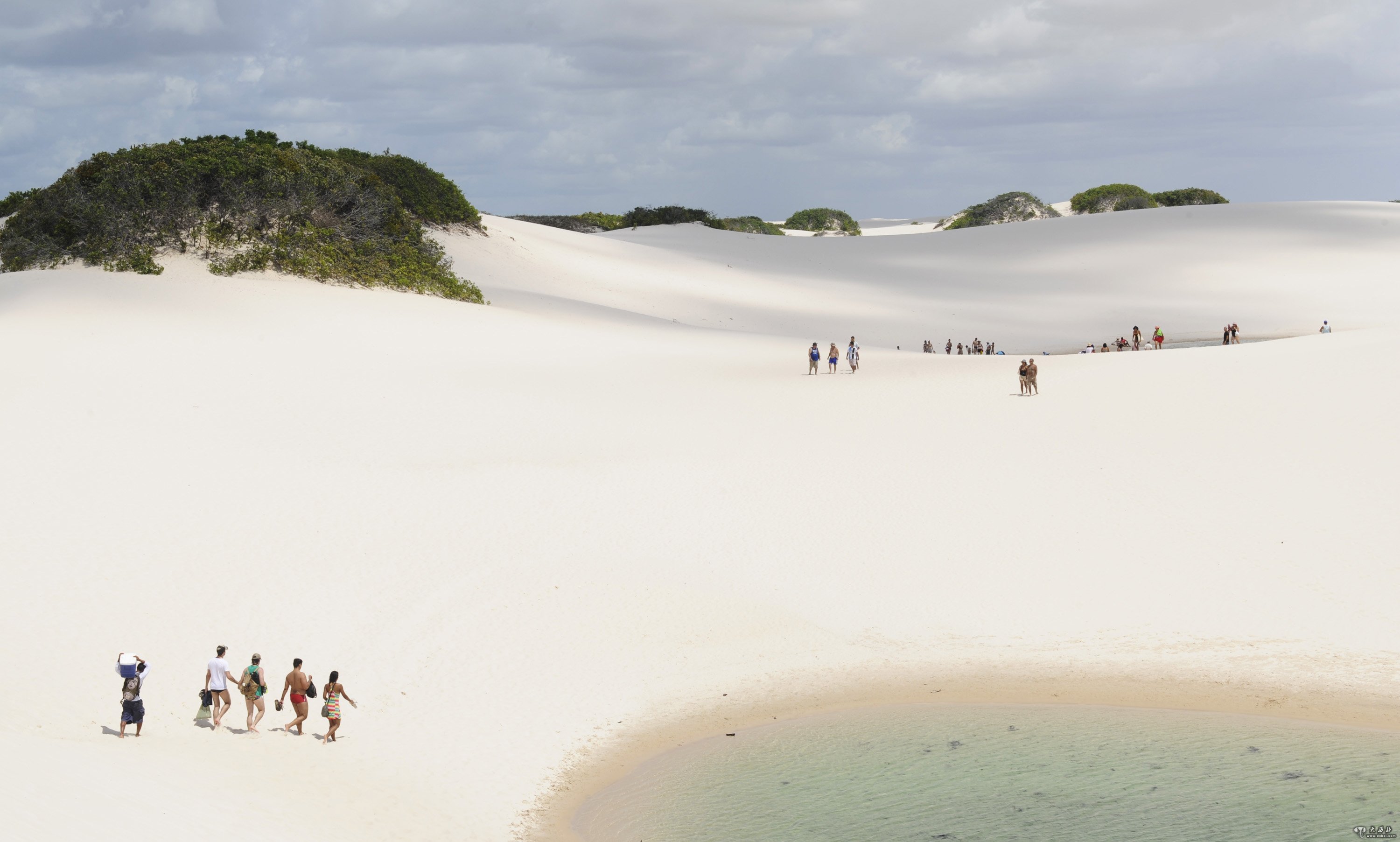 巴西东北部沙湖连缀的奇景