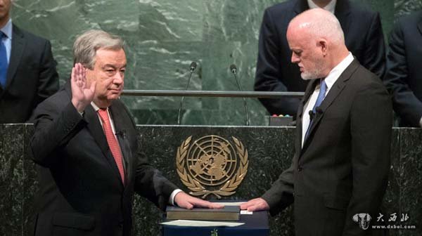 古特雷斯宣誓就任联合国第九任秘书长