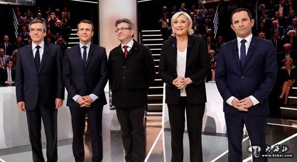 法国举行总统选举候选人首次电视辩论