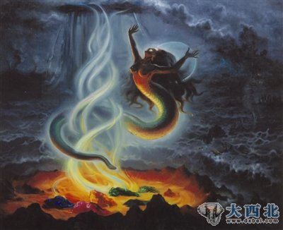 女娲(九天玄女)炼石补天.jpg