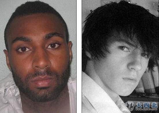 22岁的杀人犯耶德·布莱斯维特（左）在脸谱网上嘲弄受害者本·金赛拉（右）的家人，称自己“残而不废”