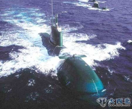 资料图:以色列海军的海豚级潜艇。
