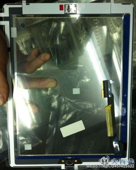 新浪微博网友cnapplefan发布了一张据称是iPad 3的照片 新浪微博网友cnapplefan发布了一张据称是iPad 3的照片