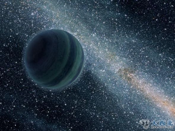 艺术示意图:一颗流浪行星 艺术示意图:一颗流浪行星