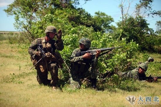 资料图:美菲联合军演。