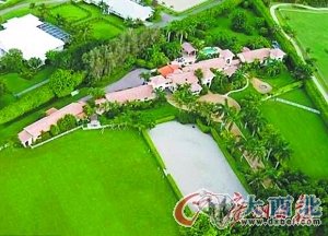 盖茨为詹妮弗所租豪宅俯瞰图。 盖茨为詹妮弗所租豪宅俯瞰图。