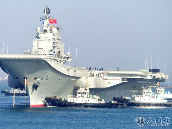 资料图：即将服役的中国海军航母。