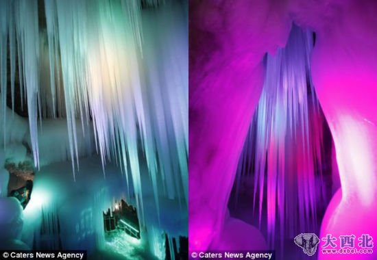 这个冰洞位于黄河流域中部,每年吸引大量游客 这个冰洞位于黄河流域中部,每年吸引大量游客