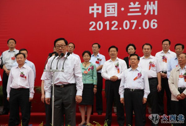 全国人大常委会副委员长华建敏宣布大会开幕。 贾笑云 摄