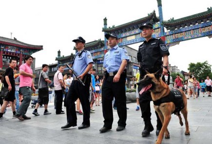 北京：650只警犬上街巡逻