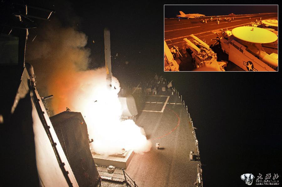 美军公布空袭叙利亚境内“伊斯兰国”目标照片