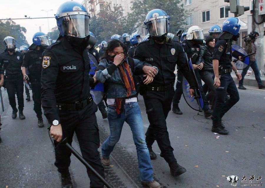 土耳其抗议“伊斯兰国”示威引发严重冲突