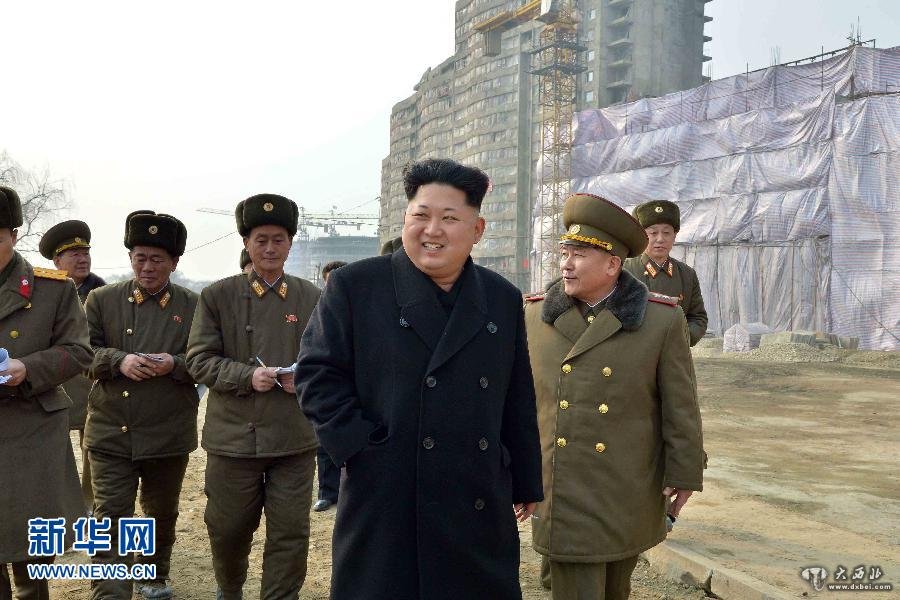 金正恩视察未来科学家社区建设工地