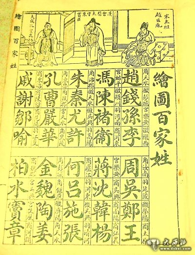 民国时期印行的《绘图百家姓》