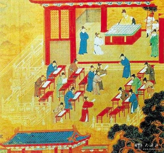 宋朝人画的《科举考试图》