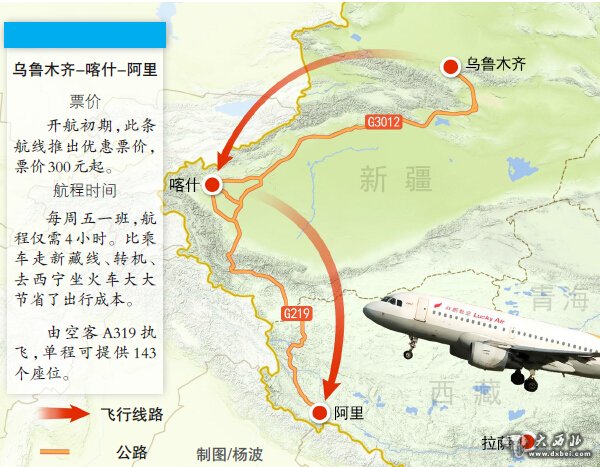 坐飞机去西藏阿里过周末 祥鹏航空乌市-喀什-阿里今首航4小时到阿里票价300元起 坐飞机去西藏阿里过周末 祥鹏航空乌市-喀什-阿里今首航4小时到阿里票价300元起
