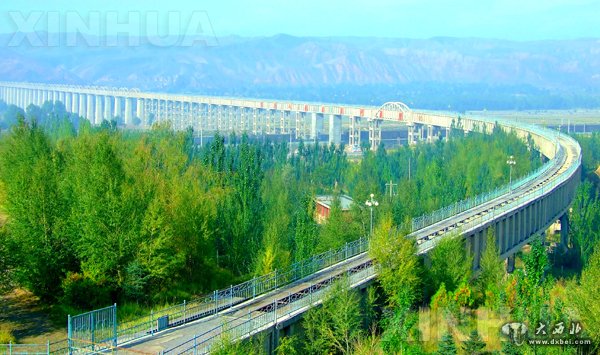 亚洲最长的引大入秦工程庄浪河渡槽