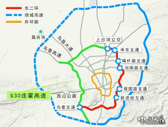 东绕城高速10月30日贯通 乌鲁木齐二环、三环都有啦 东绕城高速10月30日贯通 乌鲁木齐二环、三环都有啦