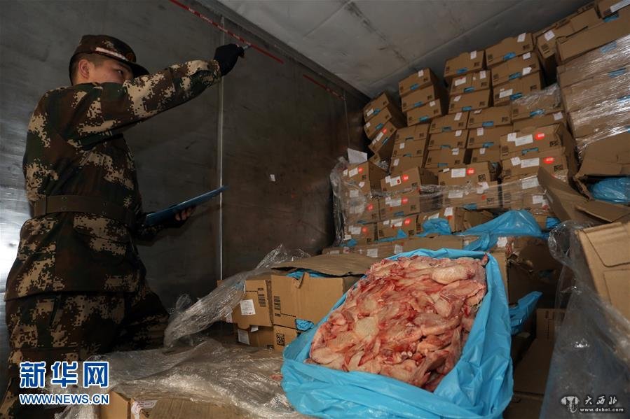 (法制)(1)广东边防查获特大走私冻品案